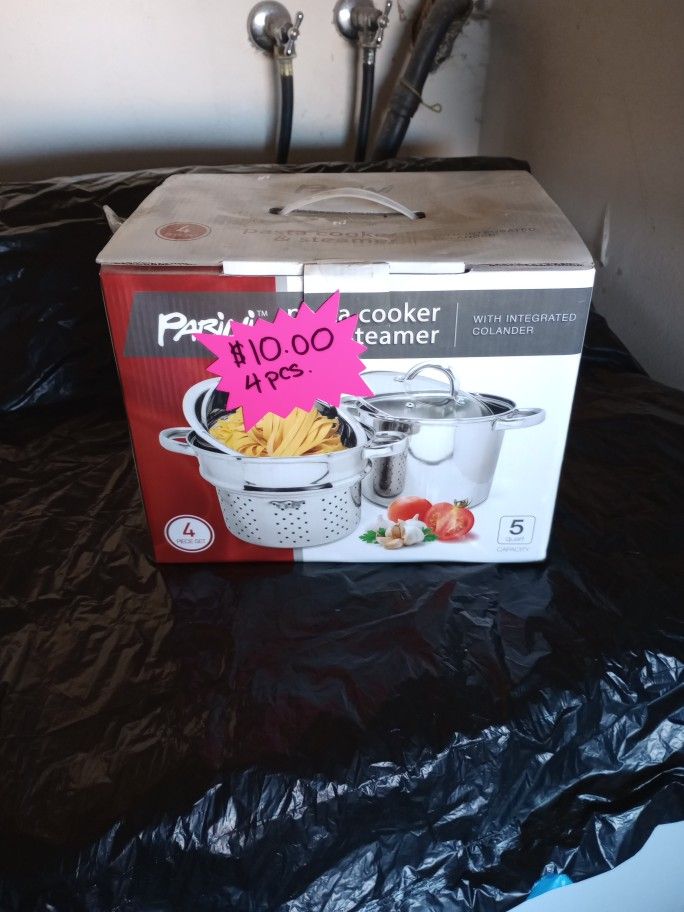 4pc. Set Parini Pasta Cooker And Steamer