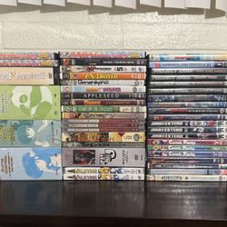 55 Anime DVDs 2 VHS - Less Then $3 An Item