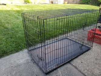 48" metal dog cage