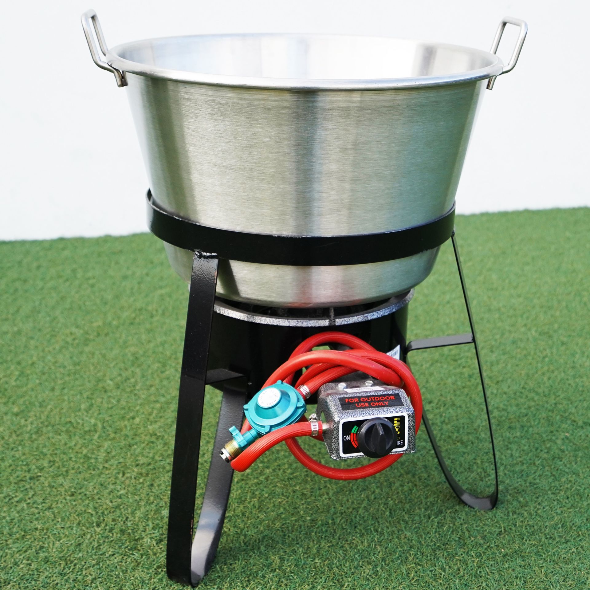 Cazo Para Carnitas Incluye Cazo De 21” De Acero Inoxidable Quemador Y Base Gas Propano Outdoor Propane Cooking Deep Frying Equipment