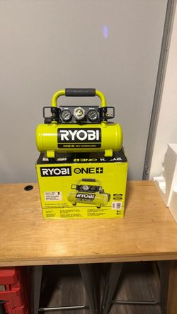 RYOBI 18V ONE+ Cordless 1 Gal. Portable Horizontal Air Compressor with 120 PSI Maximum Pressure (Tool Only)