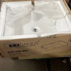 ERIdanus 19”wx15”d Vessel Sink In White
