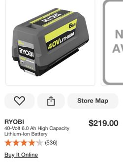 Ryobi Battery