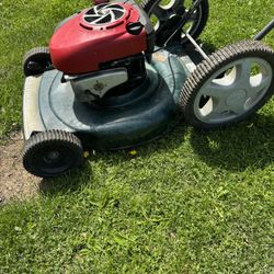 Craftsman Hi Wheel Push Mower 5hp With 22” Cutting Deck. Not Self Propelled. Must Pickup