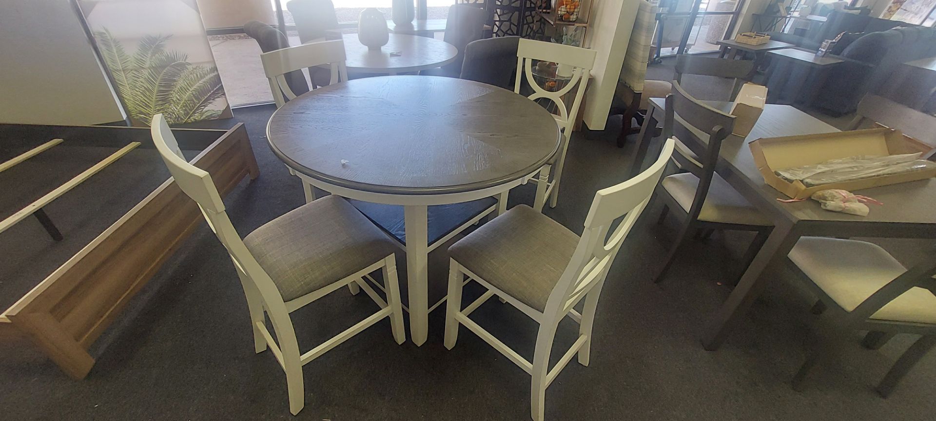 Farmhouse 5pc Counter Height Dining Set