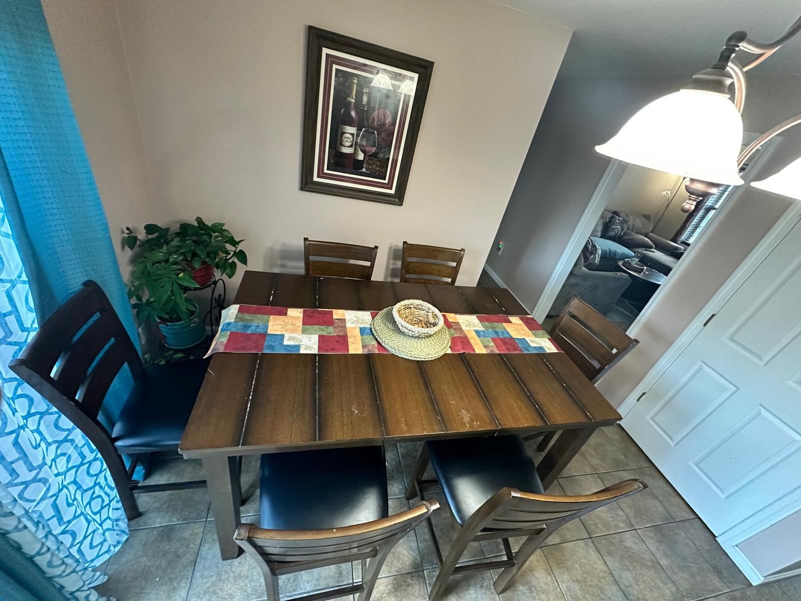Dining table with 6 Chair