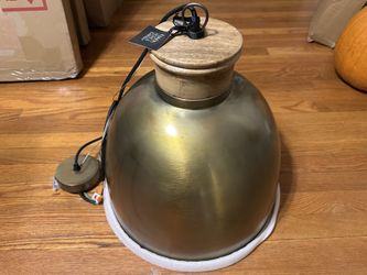 Frank Large Bronze Metal Pendant Light