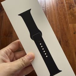 Apple Watch Sport Band, Black, M/L, For Series 10, 46mm