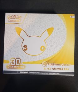 Pokémon TCG 30th Celebration Elite Trainer Box Pokemon Center