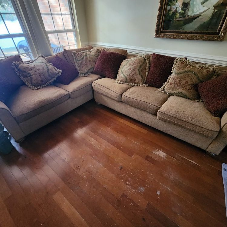 Couch And Pillows Price Negotiable