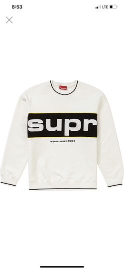 Supreme piping crew neck