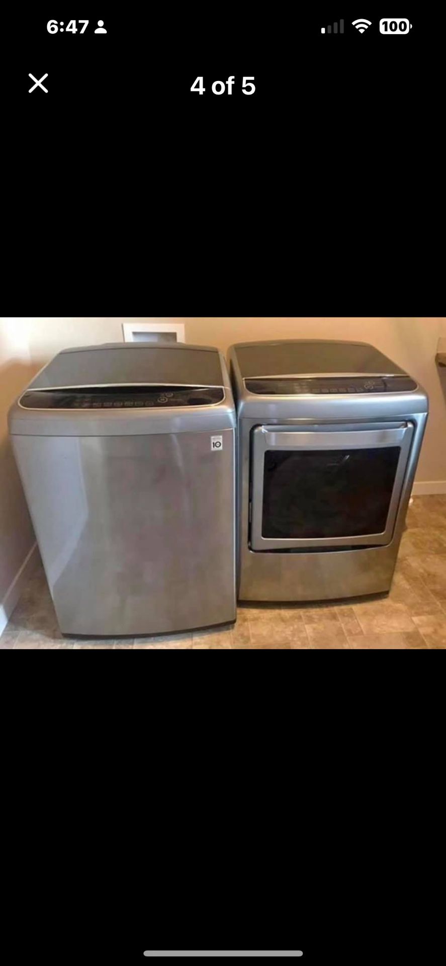 LG Washer and Gas Dryer