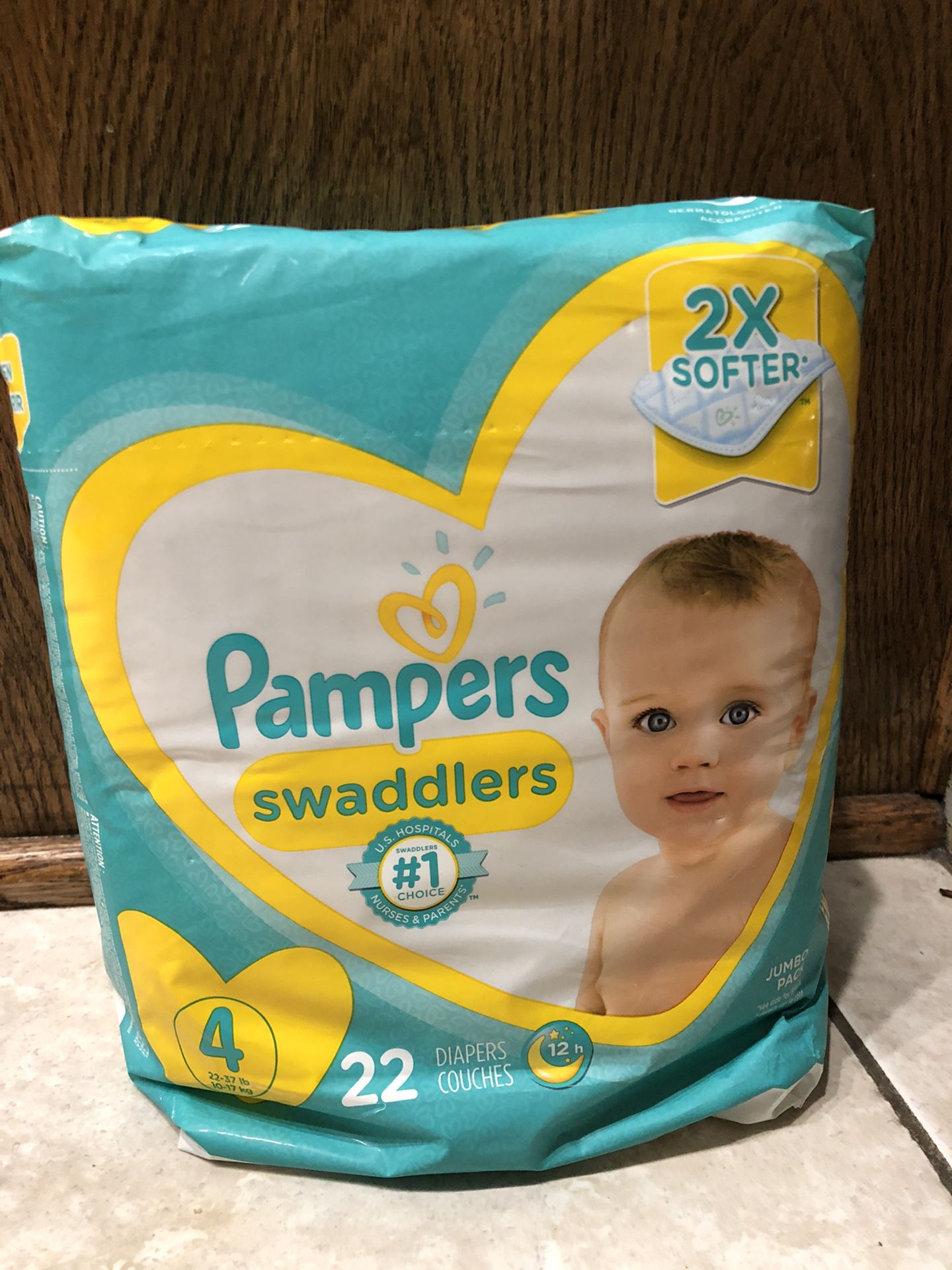 Pampers Swaddlers Diapers Size 4 New Unopened
