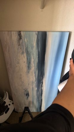 Large beach art picture frame