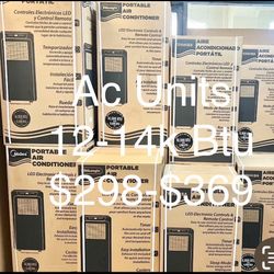 Portable Air Conditioning Units 12-14k BTU Cools 350-700 Sq Ft $55 Down On Financing Free Delivery $298-$359