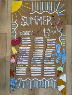 Summer bucket list banner