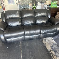 Black Leather Couch
