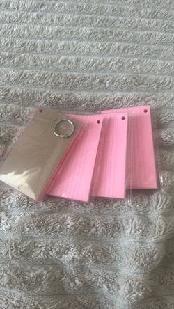 Pink index cards