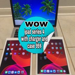 ipad 4 with case and charger 