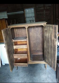 Antique Wardrobe Vintage Collectible