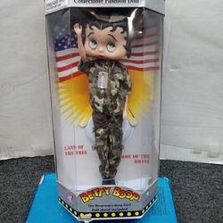 Vintage 1998 Betty boop collectible fashion doll stand included precious kids