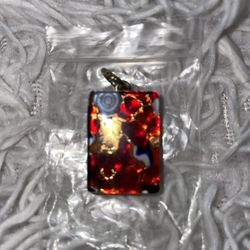 Italian Venice red/gold glass pendant from Italy