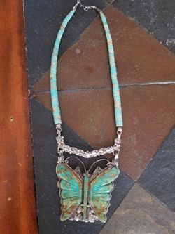 Huge Native American Necklace. $375