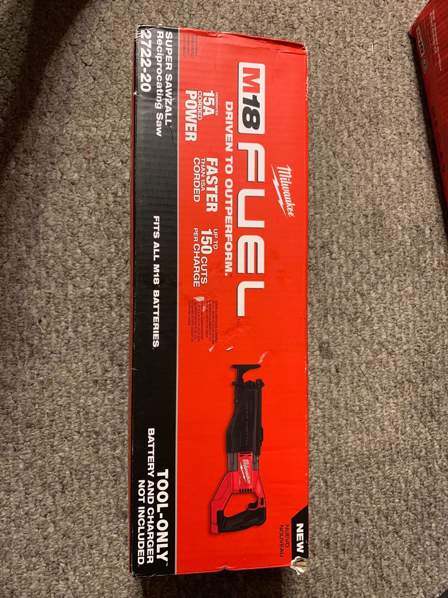 Milwaukee M18 fuel Driven to outperform(2722-20) super sawzall. Tool only
