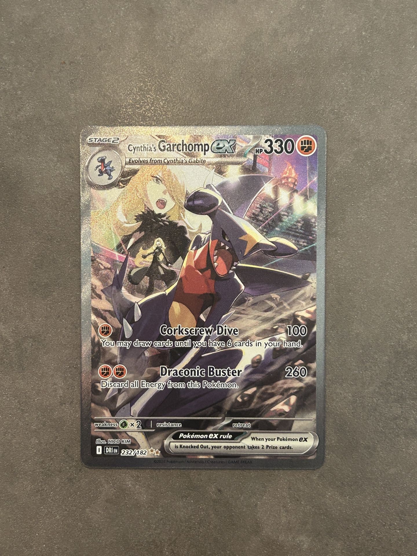 Cynthia’s Garchomp ex 232/182 Destined Rivals