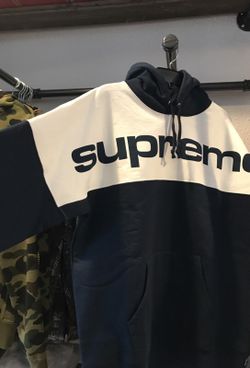 Supreme Blocked Hooded Sweat Shirt Size XLARGE