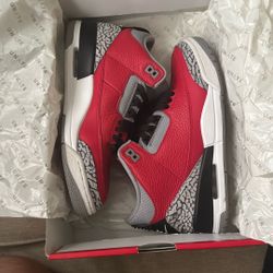 Air Jordan 3 Retro Size 8 Fire Red