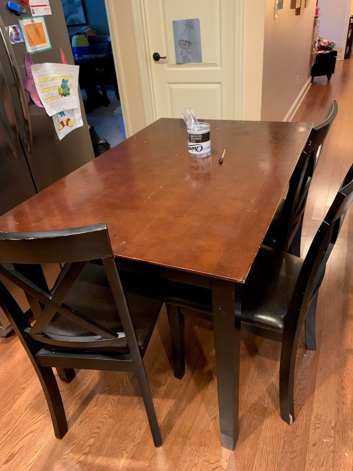 Dining Table Set W/ 3 Chairs 