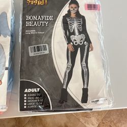 Women’s Halloween Costume Size Small Skeleton 