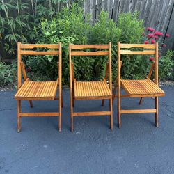folding Chairs set of 3