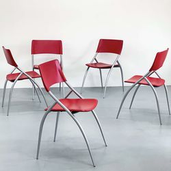 Italian Calligaris Chairs, 1990s, Set of 6