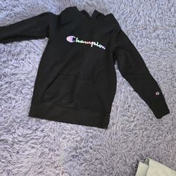 Size 14/16 Black Hooded Sweatshirt Girls