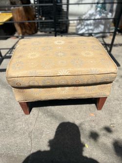 Vintage Ottoman Stool Footrest Bench
