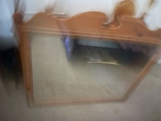 Large Oak Mirror