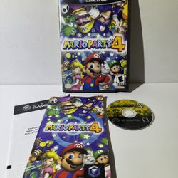 Mario Party 4 Nintendo GameCube Complete CIB Manual & Inserts Tested!