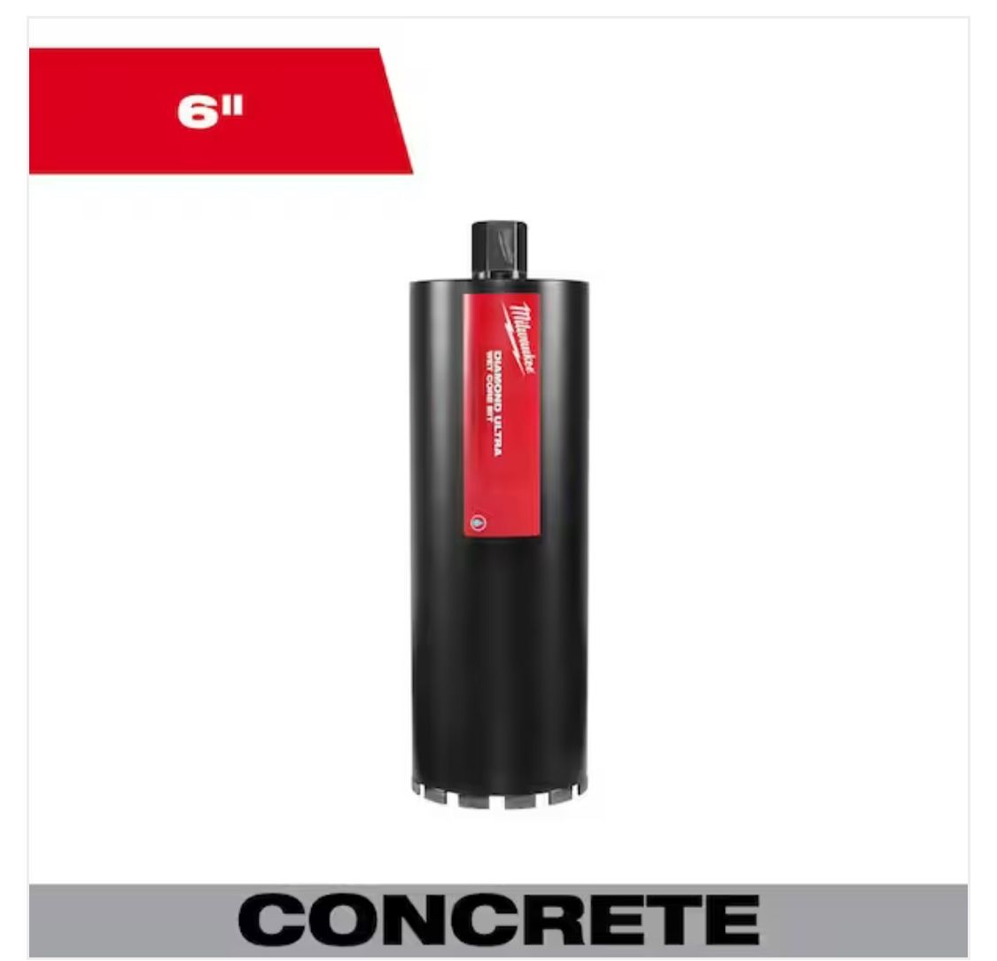 Diamond Ultra Wet Core Bit 6”
