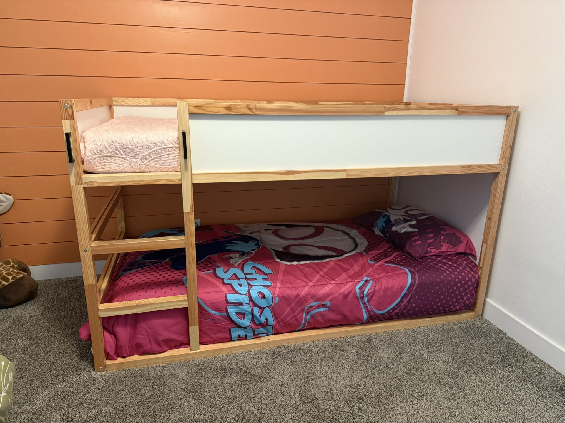 Twin Bunk Bed + Mattresses