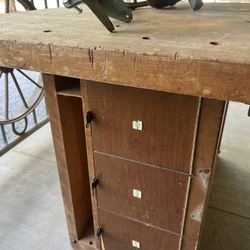 Antique Workshop Bench
