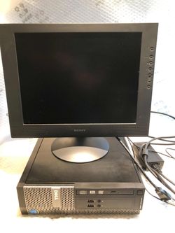 Dell OptiPlex Desktop PC with Sony Monitor