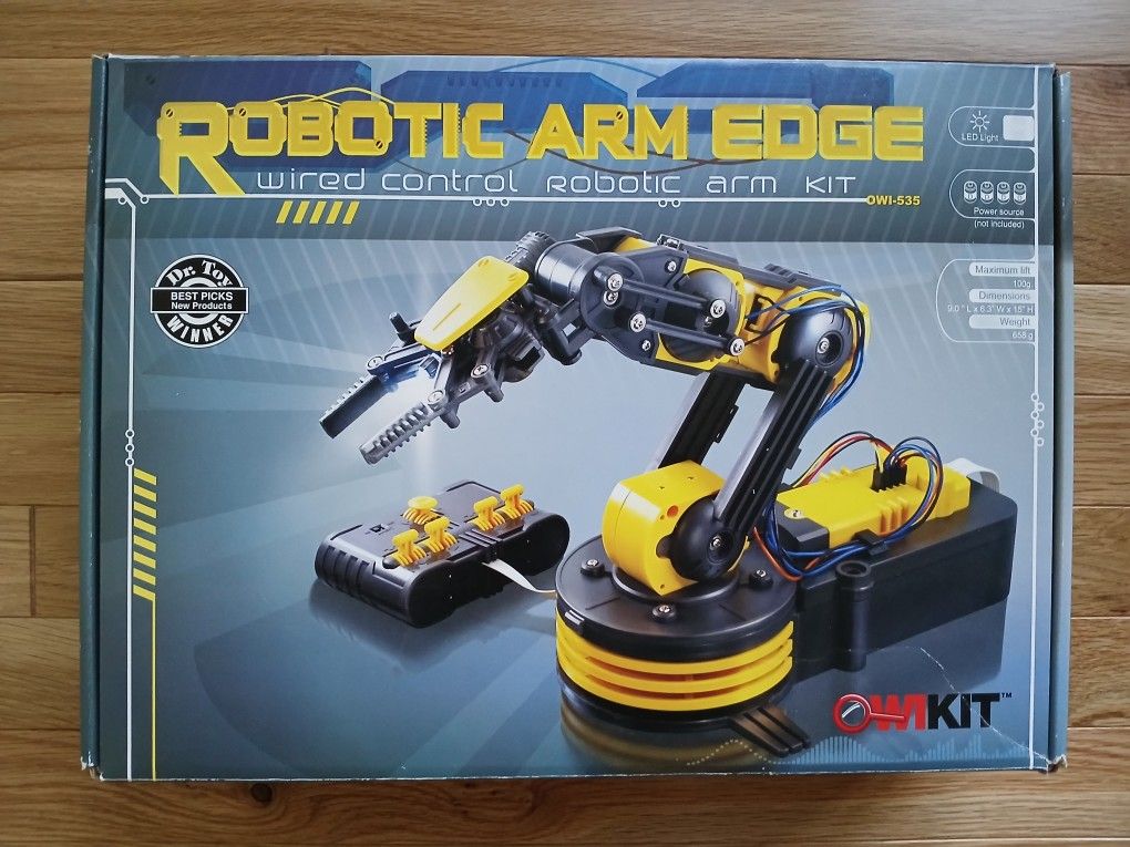 NEW.* Robitic Arm Edge* Wired Control Kit with LED Light
