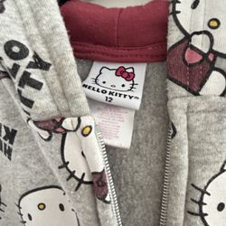 Girls zip up hoodie, size 12