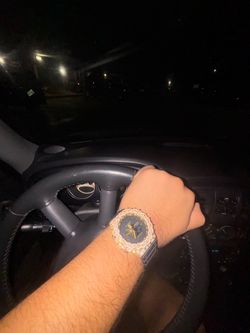 G-Shock Watch with Iced Out Bezel
