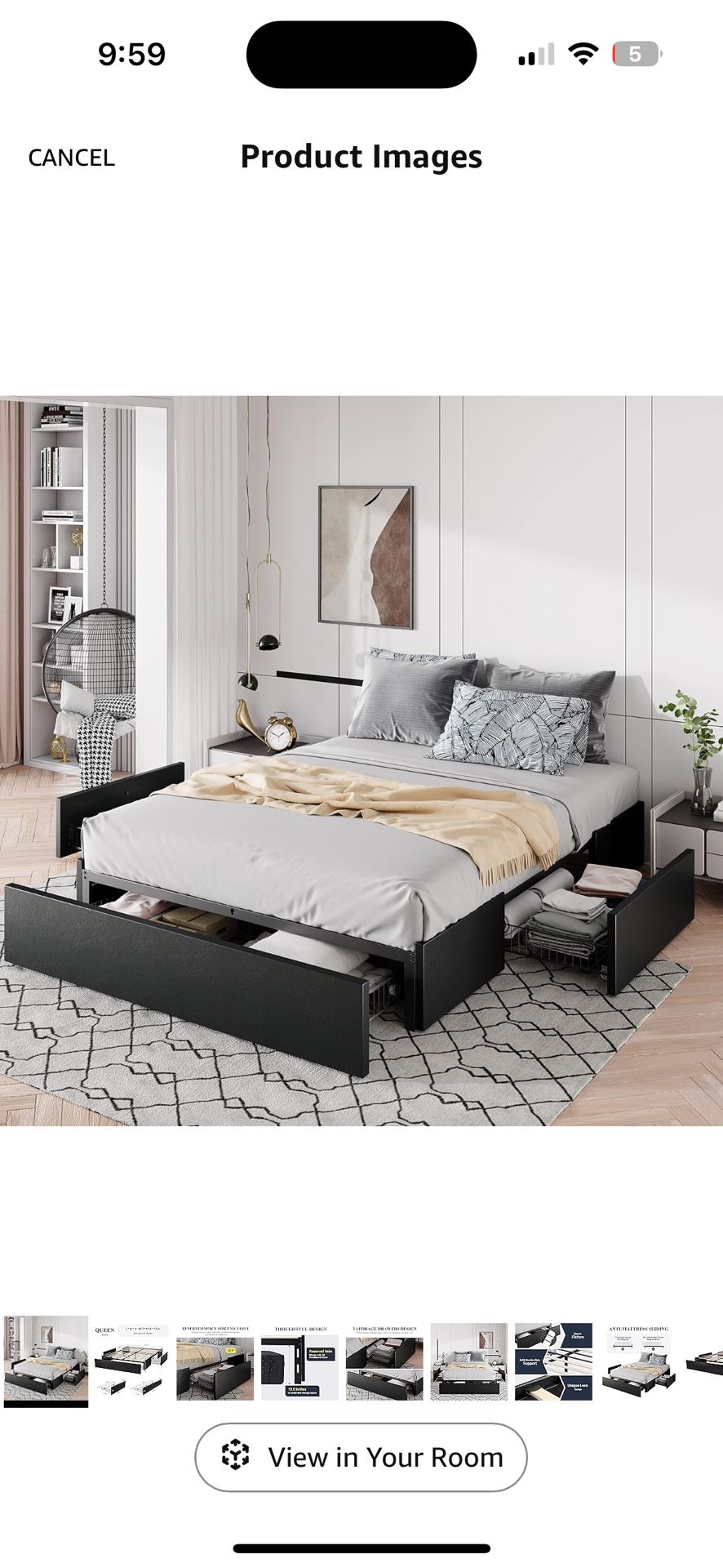 Queen bed Frame Brand new In Box!