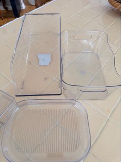Clear containers- kitchen/fridge /drawer home  organization