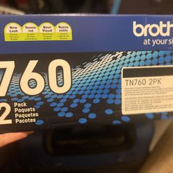 Brand New Brother 760 Toner Cartridges 2pk