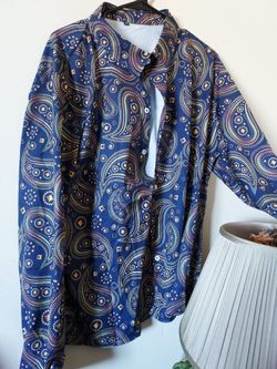 MUXXN BOUTIQUE black formal dress M size $25 and Men's print dresses shirts $10 each